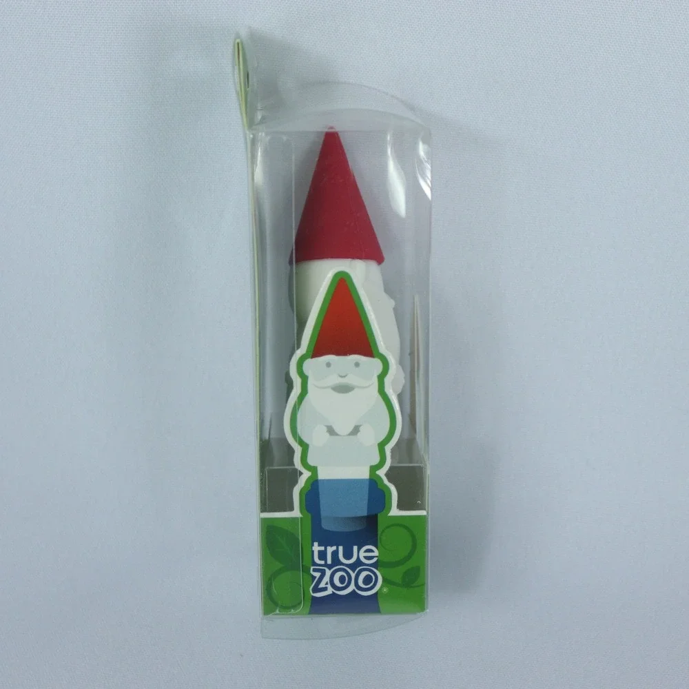 True Zoo Henri Gnome Wine Stopper And Pourer Red Hat New in Packaging